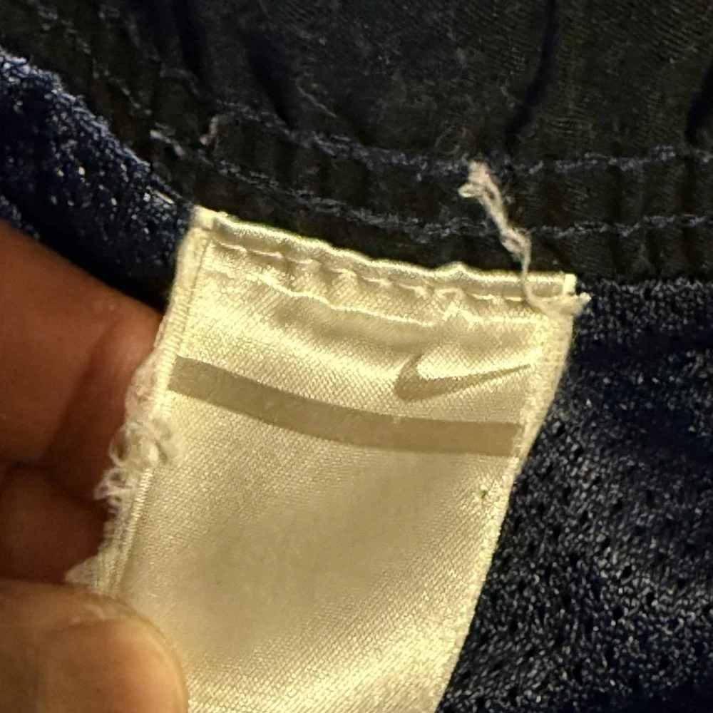 nike swim trunks mens Size‎ Measurements embroidered swoosh netted Blue